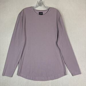 CUTS Clothing T Shirt Mens XL Mauve Curve Hem Long Sleeve Pyca Pro Stretch Tee